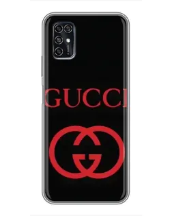 Чохол для ZTE Blade V2020 Smart з картинкою «Gucci — червоний логотип»