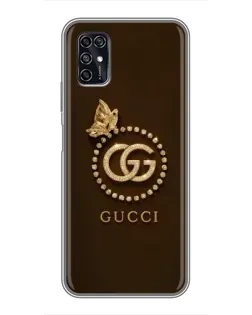 Чохол для ZTE Blade V2020 Smart з картинкою «Gucci — золотий метелик»
