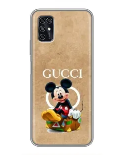 Чохол для ZTE Blade V2020 Smart з картинкою «Міккі Маус Gucci — крафт»