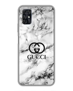Чохол для ZTE Blade V2020 Smart з картинкою «Gucci — мармуровий шик»