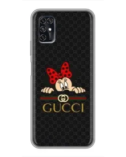 Чохол для ZTE Blade V2020 Smart з картинкою «Мінні Маус Gucci — чорний»