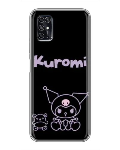 Чехол для ZTE Blade V2020 Smart с картинкой «Kuromi — черный минимализм» Чехол для ZTE Blade V2020 Smart с картинкой «Kuromi — черный минимализм»