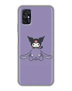 Чехол для ZTE Blade V2020 Smart с картинкой «Kuromi на лиловом фоне» Чехол для ZTE Blade V2020 Smart с картинкой «Kuromi на лиловом фоне»