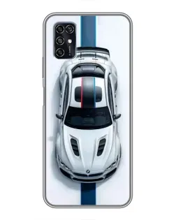 Чехол для ZTE Blade V2020 Smart с картинкой «Вид сверху — BMW M»