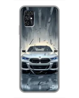 Чехол для ZTE Blade V2020 Smart с картинкой «BMW в свете фар»