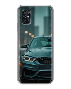 Чехол для ZTE Blade V2020 Smart с картинкой «BMW в огнях города»