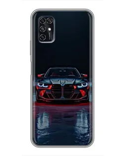 Чехол для ZTE Blade V2020 Smart с картинкой «BMW на мокрой дороге»