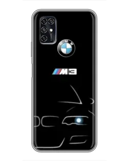Чехол для ZTE Blade V2020 Smart с картинкой «Минималистичный принт BMW M3»