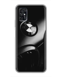 Чехол для ZTE Blade V2020 Smart с картинкой «Эмблема BMW — макро»