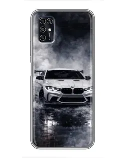Чехол для ZTE Blade V2020 Smart с картинкой «BMW сквозь туман»