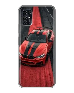 Чехол для ZTE Blade V2020 Smart с картинкой «BMW на красной дорожке»