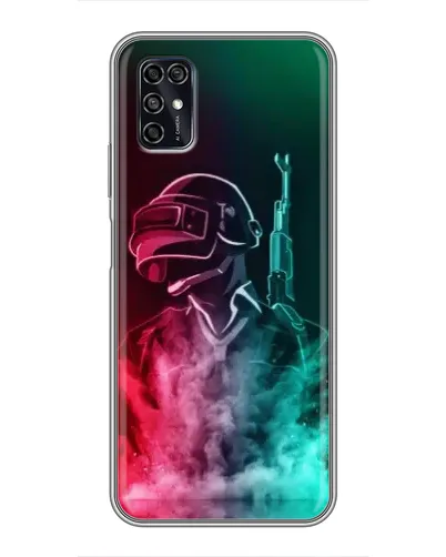 Чехол для ZTE Blade V2020 Smart с картинкой «PUBG — огненный воин»