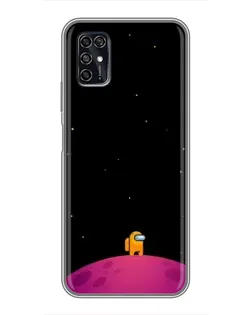Чехол для ZTE Blade V2020 Smart с картинкой «Одинокий герой на планете» Чехол для ZTE Blade V2020 Smart с картинкой «Одинокий герой на планете»