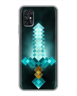 Чехол для ZTE Blade V2020 Smart с картинкой «Алмазный меч неон» Чехол для ZTE Blade V2020 Smart с картинкой «Алмазный меч неон»