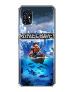Чехол для ZTE Blade V2020 Smart с картинкой «Minecraft ледяной мир» Чехол для ZTE Blade V2020 Smart с картинкой «Minecraft ледяной мир»