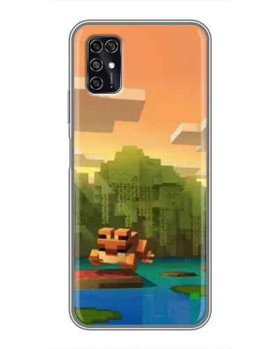 Чехол для ZTE Blade V2020 Smart с картинкой «Майнкрафт закат солнца» Чехол для ZTE Blade V2020 Smart с картинкой «Майнкрафт закат солнца»