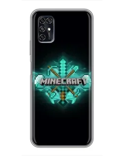 Чехол для ZTE Blade V2020 Smart с картинкой «Minecraft Diamond лого» Чехол для ZTE Blade V2020 Smart с картинкой «Minecraft Diamond лого»