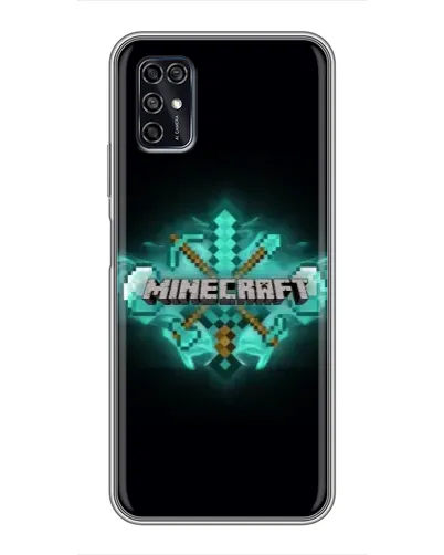 Чехол для ZTE Blade V2020 Smart с картинкой «Minecraft Diamond лого» Чехол для ZTE Blade V2020 Smart с картинкой «Minecraft Diamond лого»