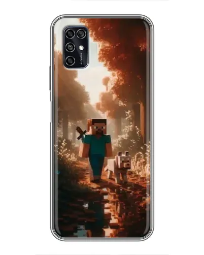 Чехол для ZTE Blade V2020 Smart с картинкой «Стив в лесу» Чехол для ZTE Blade V2020 Smart с картинкой «Стив в лесу»