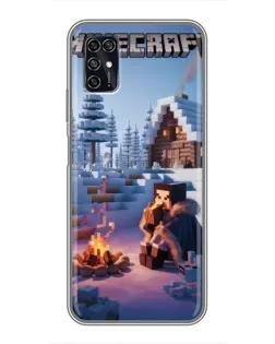 Чехол для ZTE Blade V2020 Smart с картинкой «Зимний Minecraft» Чехол для ZTE Blade V2020 Smart с картинкой «Зимний Minecraft»