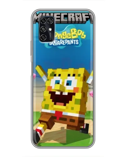 Чехол для ZTE Blade V2020 Smart с картинкой «Губка Боб Minecraft» Чехол для ZTE Blade V2020 Smart с картинкой «Губка Боб Minecraft»