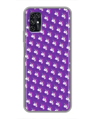 Чехол для ZTE Blade V2020 Smart с картинкой «Единороги на фиолетовом» Чехол для ZTE Blade V2020 Smart с картинкой «Единороги на фиолетовом»