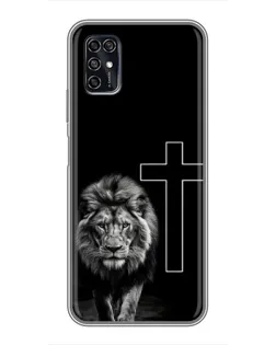 Чохол для ZTE Blade V2020 Smart з картинкою «Лев та Хрест»