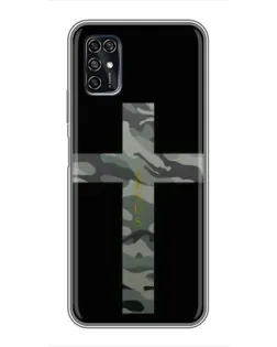 Чехол для ZTE Blade V2020 Smart с картинкой «Милитари Крест»
