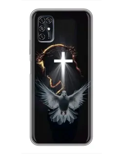 Чехол для ZTE Blade V2020 Smart с картинкой «Голубь и Свет»
