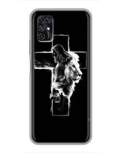 Чехол для ZTE Blade V2020 Smart с картинкой «Сияющий крест Jesus»