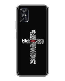 Чехол для ZTE Blade V2020 Smart с картинкой «Текстовый крест»
