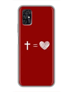 Чехол для ZTE Blade V2020 Smart с картинкой «Уравнение любви»