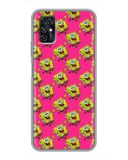 Чехол для ZTE Blade V2020 Smart с картинкой «Розовый паттерн»