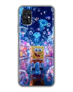 Чехол для ZTE Blade V2020 Smart с картинкой «Неоновый океан»
