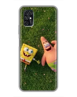 Чехол для ZTE Blade V2020 Smart с картинкой «Друзья на лужайке»