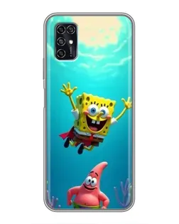 Чехол для ZTE Blade V2020 Smart с картинкой «Спанч Боб под водой»
