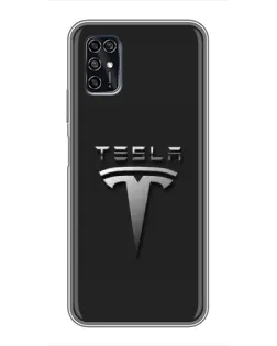 Чохол для ZTE Blade V2020 Smart з картинкою «Сталевий логотип Tesla» Чохол для ZTE Blade V2020 Smart з картинкою «Сталевий логотип Tesla»