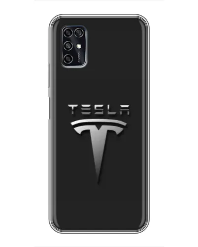 Чехол для ZTE Blade V2020 Smart с картинкой «Стальной логотип Tesla» Чехол для ZTE Blade V2020 Smart с картинкой «Стальной логотип Tesla»