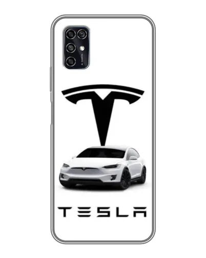 Чехол для ZTE Blade V2020 Smart с картинкой «Tesla White Style» Чехол для ZTE Blade V2020 Smart с картинкой «Tesla White Style»