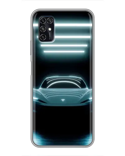 Чехол для ZTE Blade V2020 Smart с картинкой «Tesla в неоне» Чехол для ZTE Blade V2020 Smart с картинкой «Tesla в неоне»