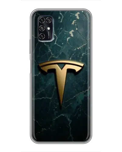 Чехол для ZTE Blade V2020 Smart с картинкой «Мраморная Tesla Gold» Чехол для ZTE Blade V2020 Smart с картинкой «Мраморная Tesla Gold»