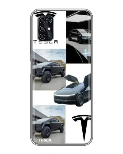 Чехол для ZTE Blade V2020 Smart с картинкой «Коллаж Cybertruck Tesla» Чехол для ZTE Blade V2020 Smart с картинкой «Коллаж Cybertruck Tesla»