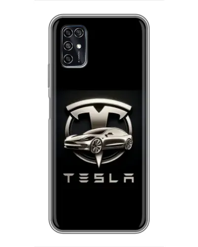 Чехол для ZTE Blade V2020 Smart с картинкой «Tesla — серебристое авто» Чехол для ZTE Blade V2020 Smart с картинкой «Tesla — серебристое авто»