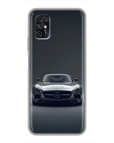Чехол для ZTE Blade V2020 Smart с картинкой «Mercedes на черном»