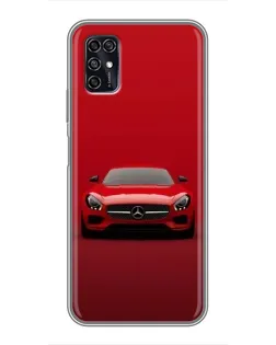 Чехол для ZTE Blade V2020 Smart с картинкой «Красный Mercedes AMG»