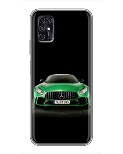 Чехол для ZTE Blade V2020 Smart с картинкой «Mercedes — неоновый лого»