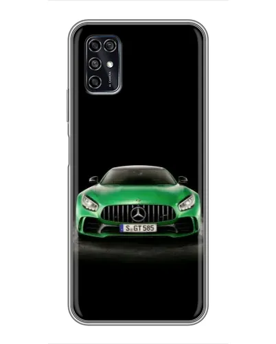 Чехол для ZTE Blade V2020 Smart с картинкой «Mercedes — неоновый лого»