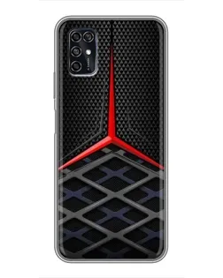 Чехол для ZTE Blade V2020 Smart с картинкой «Mercedes Carbon Grid»