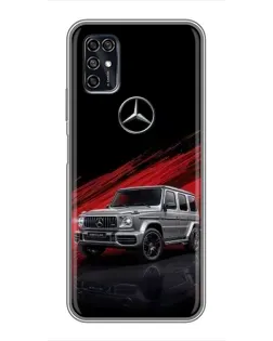 Чехол для ZTE Blade V2020 Smart с картинкой «Mercedes G-Class красный»