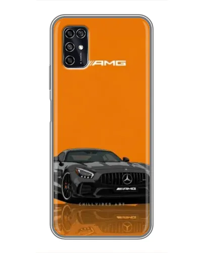 Чехол для ZTE Blade V2020 Smart с картинкой «Оранжевый Mercedes AMG»